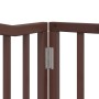 Folding dog gate 4 panels poplar brown oak 320 cm by , Dog kennels and fences - Ref: Foro24-352233, Price: 71,63 €, Discount: %