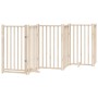 Folding dog gate 6 panels made of poplar wood 300 cm by , Dog kennels and fences - Ref: Foro24-352271, Price: 80,49 €, Discou...