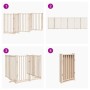 Folding dog gate 6 panels made of poplar wood 300 cm by , Dog kennels and fences - Ref: Foro24-352271, Price: 80,49 €, Discou...