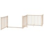 Folding dog gate with 4 panels made of fir wood, 320 cm. by , Dog kennels and fences - Ref: Foro24-352273, Price: 61,87 €, Di...