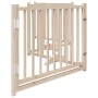 Folding dog gate with 4 panels made of fir wood, 320 cm. by , Dog kennels and fences - Ref: Foro24-352273, Price: 61,87 €, Di...