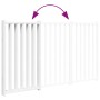 Folding dog gate 3 panels white fir wood 150 cm by , Dog kennels and fences - Ref: Foro24-352278, Price: 47,20 €, Discount: %