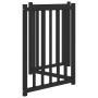 Folding dog gate 3 panels, black fir wood, 150 cm by , Dog kennels and fences - Ref: Foro24-352284, Price: 35,80 €, Discount: %