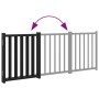 Folding dog gate 3 panels, black fir wood, 150 cm by , Dog kennels and fences - Ref: Foro24-352284, Price: 35,80 €, Discount: %