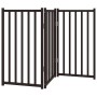 Folding dog gate 3 panels, black fir wood, 150 cm by , Dog kennels and fences - Ref: Foro24-352286, Price: 47,20 €, Discount: %