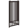 Folding dog gate 3 panels, black fir wood, 150 cm by , Dog kennels and fences - Ref: Foro24-352286, Price: 47,20 €, Discount: %