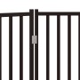 Folding dog gate 3 panels, black fir wood, 150 cm by , Dog kennels and fences - Ref: Foro24-352286, Price: 47,20 €, Discount: %