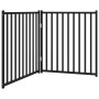 Folding dog gate 2 panels, black fir wood, 160 cm by , Dog kennels and fences - Ref: Foro24-352290, Price: 45,22 €, Discount: %