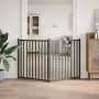 Folding dog gate 2 panels, black fir wood, 160 cm by , Dog kennels and fences - Ref: Foro24-352290, Price: 45,22 €, Discount: %