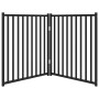 Folding dog gate 2 panels, black fir wood, 160 cm by , Dog kennels and fences - Ref: Foro24-352290, Price: 45,22 €, Discount: %