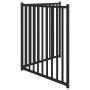 Folding dog gate 2 panels, black fir wood, 160 cm by , Dog kennels and fences - Ref: Foro24-352290, Price: 45,22 €, Discount: %