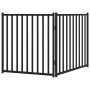 Folding dog gate 2 panels, black fir wood, 160 cm by , Dog kennels and fences - Ref: Foro24-352290, Price: 45,22 €, Discount: %