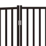 Folding dog gate 2 panels, black fir wood, 160 cm by , Dog kennels and fences - Ref: Foro24-352290, Price: 45,22 €, Discount: %