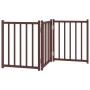 Folding 3-panel fir wood dog gate, brown, 150 cm by , Dog kennels and fences - Ref: Foro24-352292, Price: 35,13 €, Discount: %