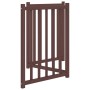 Folding 3-panel fir wood dog gate, brown, 150 cm by , Dog kennels and fences - Ref: Foro24-352292, Price: 35,13 €, Discount: %