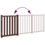 Folding 3-panel fir wood dog gate, brown, 150 cm by , Dog kennels and fences - Ref: Foro24-352292, Price: 35,13 €, Discount: %