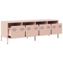 TV stand made of cold-rolled steel in pink, measuring 135x39x43.5 cm. by , TV Furniture - Ref: Foro24-851305, Price: 228,88 €...