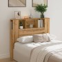 Engineered oak wood wardrobe headboard artisan 120x19x104.5cm by , Lockers and storage cabinets - Ref: Foro24-856879, Price: ...