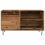 Mueble para discos madera ingeniería envejecida 84,5x38x48 cm de , Armarios y almacenamiento - Ref: Foro24-857242, Precio: 72...