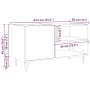 Mueble para discos madera ingeniería envejecida 84,5x38x48 cm de , Armarios y almacenamiento - Ref: Foro24-857242, Precio: 72...