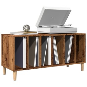 Engineered wood aged record cabinet 100x38x48 cm by , CD and DVD storage - Ref: Foro24-857167, Price: 84,02 €, Discount: %