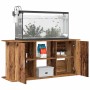 Aquarium-Holzständer in gealterter Ingenieursholzoptik, 121x41x58 cm. von , Aquarium unterstützt - Ref: Foro24-857282, Preis:...