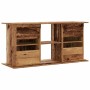 Aquarium-Holzständer in gealterter Ingenieursholzoptik, 121x41x58 cm. von , Aquarium unterstützt - Ref: Foro24-857282, Preis:...