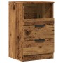 Bedside tables 2 units aged engineered wood 40x36x65 cm by , Lockers and storage cabinets - Ref: Foro24-856845, Price: 109,46...