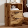 Bedside tables 2 units aged engineered wood 40x36x65 cm by , Lockers and storage cabinets - Ref: Foro24-856845, Price: 109,46...