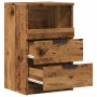 Bedside tables 2 units aged engineered wood 40x36x65 cm by , Lockers and storage cabinets - Ref: Foro24-856845, Price: 109,46...