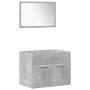 Badezimmermöbel-Set 4-teilig aus grauem Beton-Sperrholz von , Badezimmermöbel - Ref: Foro24-3324886, Preis: 272,93 €, Rabatt: %