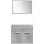 Badezimmermöbel-Set 4-teilig aus grauem Beton-Sperrholz von , Badezimmermöbel - Ref: Foro24-3324886, Preis: 272,93 €, Rabatt: %