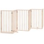 Folding dog gate 6 panels made of poplar wood 300 cm by , Dog kennels and fences - Ref: Foro24-352175, Price: 79,84 €, Discou...