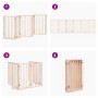 Folding dog gate 6 panels made of poplar wood 300 cm by , Dog kennels and fences - Ref: Foro24-352175, Price: 79,84 €, Discou...