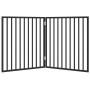 Folding dog gate, 2 panels, black poplar wood, 160 cm. by , Dog kennels and fences - Ref: Foro24-352194, Price: 45,75 €, Disc...