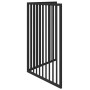 Folding dog gate, 2 panels, black poplar wood, 160 cm. by , Dog kennels and fences - Ref: Foro24-352194, Price: 45,75 €, Disc...