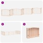 Folding dog gate with 8 panels made of poplar wood, 640 cm. by , Dog kennels and fences - Ref: Foro24-3155610, Price: 119,19 ...