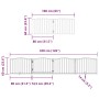 Folding dog gate with 8 panels made of poplar wood, 640 cm. by , Dog kennels and fences - Ref: Foro24-3155610, Price: 119,19 ...