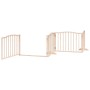 Folding dog gate with 12 panels made of poplar wood, 960 cm. | Foro24|Onlineshop| Casa, Jardín y Más Foro24.es