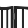 Folding dog gate, 6-panel black poplar wood, 480 cm. by , Dog kennels and fences - Ref: Foro24-3155625, Price: 102,33 €, Disc...