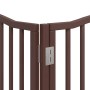 Puerta de perros plegable 6 paneles madera álamo marrón 480 cm | Foro24|Onlineshop| Casa, Jardín y Más Foro24.es