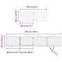 Faltbare Hundetür mit 6 Paneelen aus braunem Pappelholz, 480 cm. von , Hundehütten und Zäune - Ref: Foro24-3155633, Preis: 10...