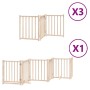 Folding dog gate with 15 panels made of poplar wood, 750 cm. by , Dog kennels and fences - Ref: Foro24-3155699, Price: 135,53...