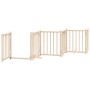 Folding dog gate with 15 panels made of poplar wood, 750 cm. by , Dog kennels and fences - Ref: Foro24-3155699, Price: 135,53...