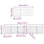 Folding dog gate with 15 panels made of poplar wood, 750 cm. by , Dog kennels and fences - Ref: Foro24-3155699, Price: 135,53...