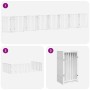 Folding dog gate with 15 panels, made of white poplar wood, 750 cm. by , Dog kennels and fences - Ref: Foro24-3155708, Price:...