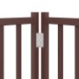 Folding dog gate 9 panels poplar wood brown 450 cm | Foro24|Onlineshop| Casa, Jardín y Más Foro24.es