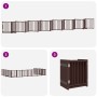 Folding dog gate with 15 panels made of brown poplar wood, 750 cm. by , Dog kennels and fences - Ref: Foro24-3155717, Price: ...