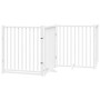 Folding dog gate 12 panels white poplar wood 960 cm by , Dog kennels and fences - Ref: Foro24-3155736, Price: 230,11 €, Disco...