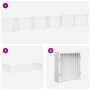 Folding dog gate 12 panels white poplar wood 960 cm by , Dog kennels and fences - Ref: Foro24-3155736, Price: 230,11 €, Disco...